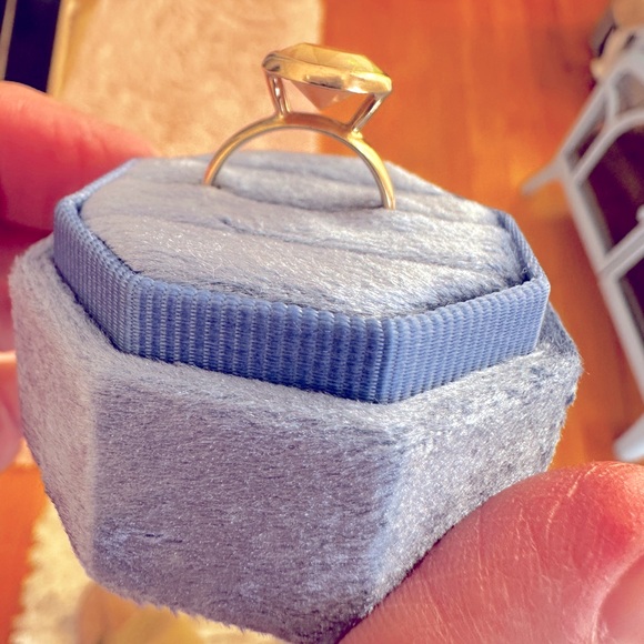 Ethiopian Opal Set in Handmade 14k Gold Ring - Picture 7 of 15